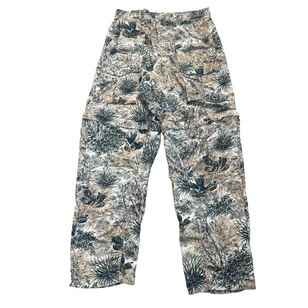 GAME GUARD Men's Medium Desert Cactus Camo Zip Off Leg Convertible Hunting Pants